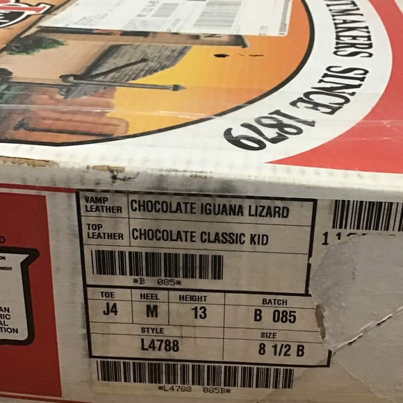 SALE❗️JUSTIN CHOCOLATE IGUANA LIZARD NARROW TOE - Picture 15 of 16